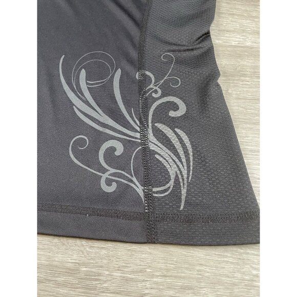 Tek Gear Top Womens Size XL Black Short Sleeve Workout Mom Gym Activewear - Picture 4 of 10